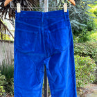 3x1 Flare Velvet Cropped High Rise - Royal Blue