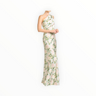Sachin & Babi Delphine Mint Green Floral One Shoulder A-Line Gown - Celadon Sweetbriar