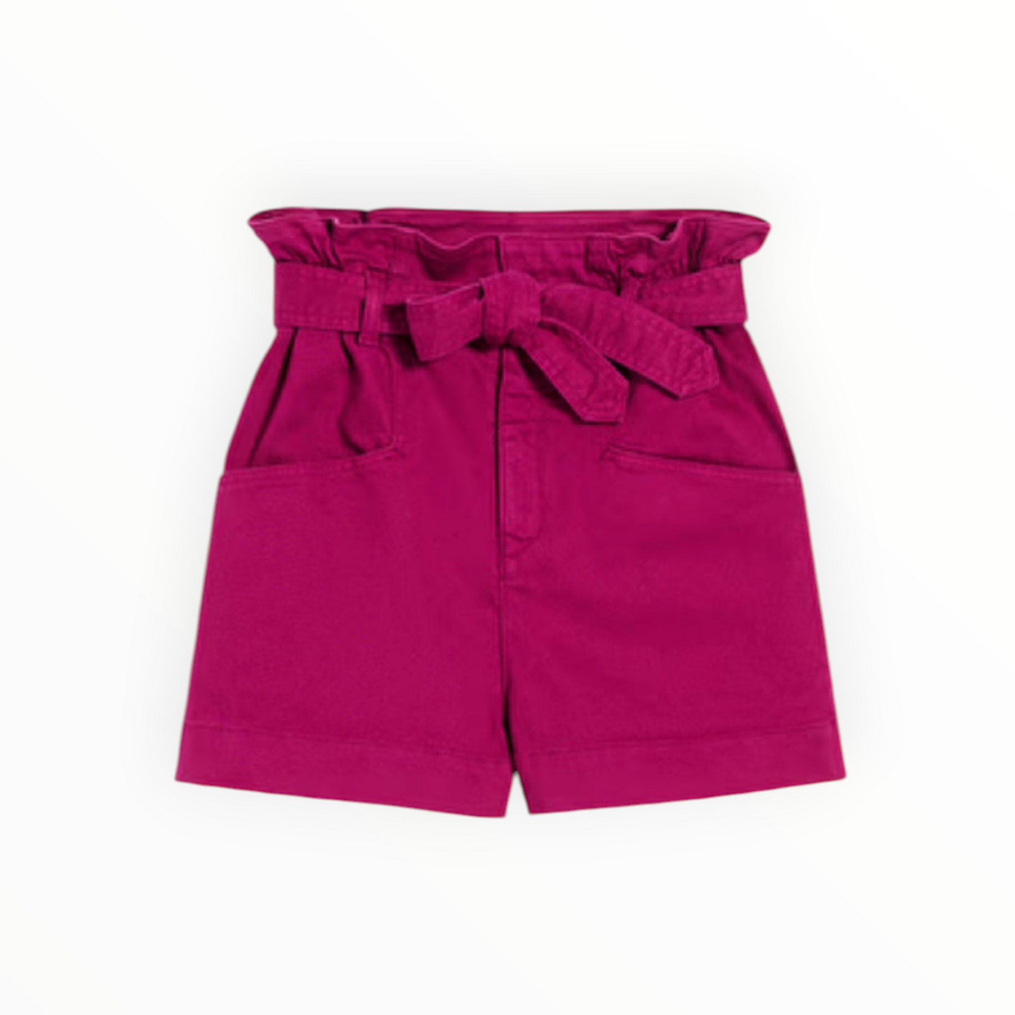 Vanessa Bruno Adriel Cotton High Rise Shorts - Lie de Vin