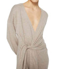 SIMKHAI Skyla Knit Wrap Dress - Fawn