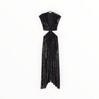 A.L.C. Alexis Sequined Cut Out Midi Dress - Black