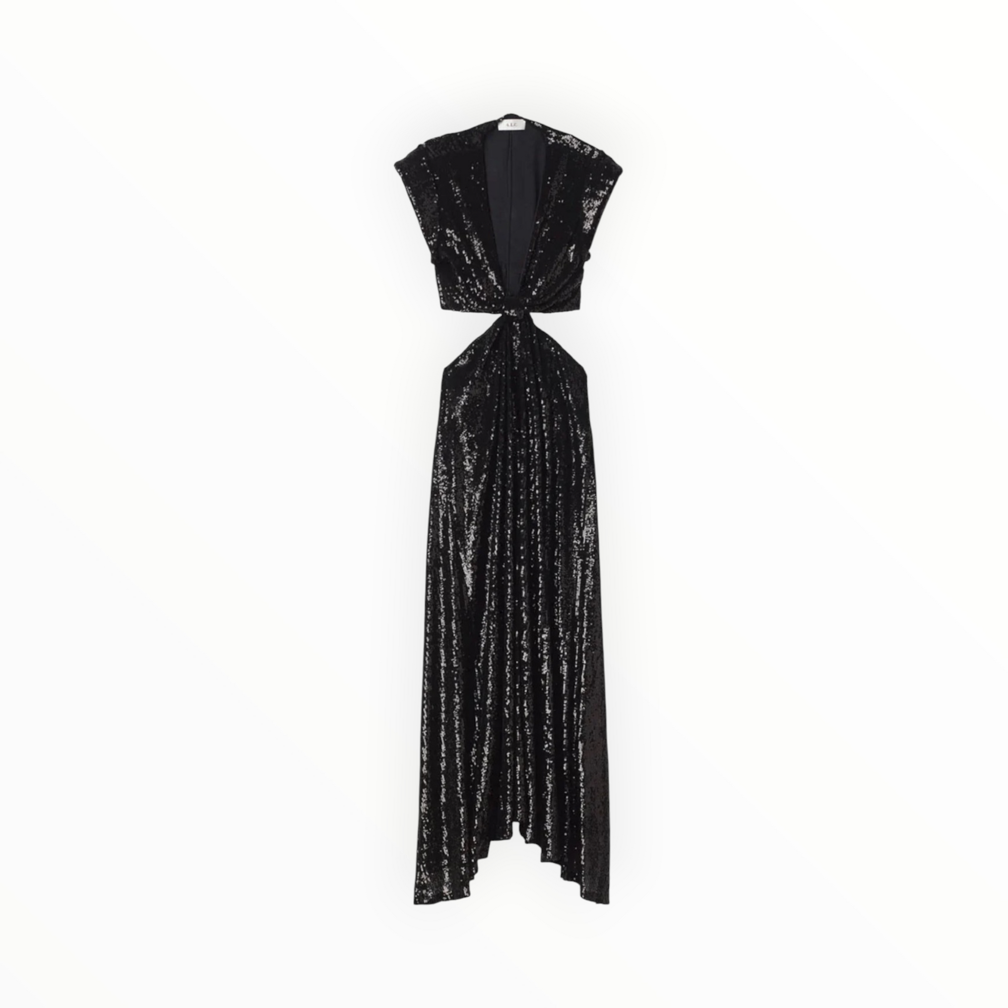 A.L.C. Alexis Sequined Cut Out Midi Dress - Black