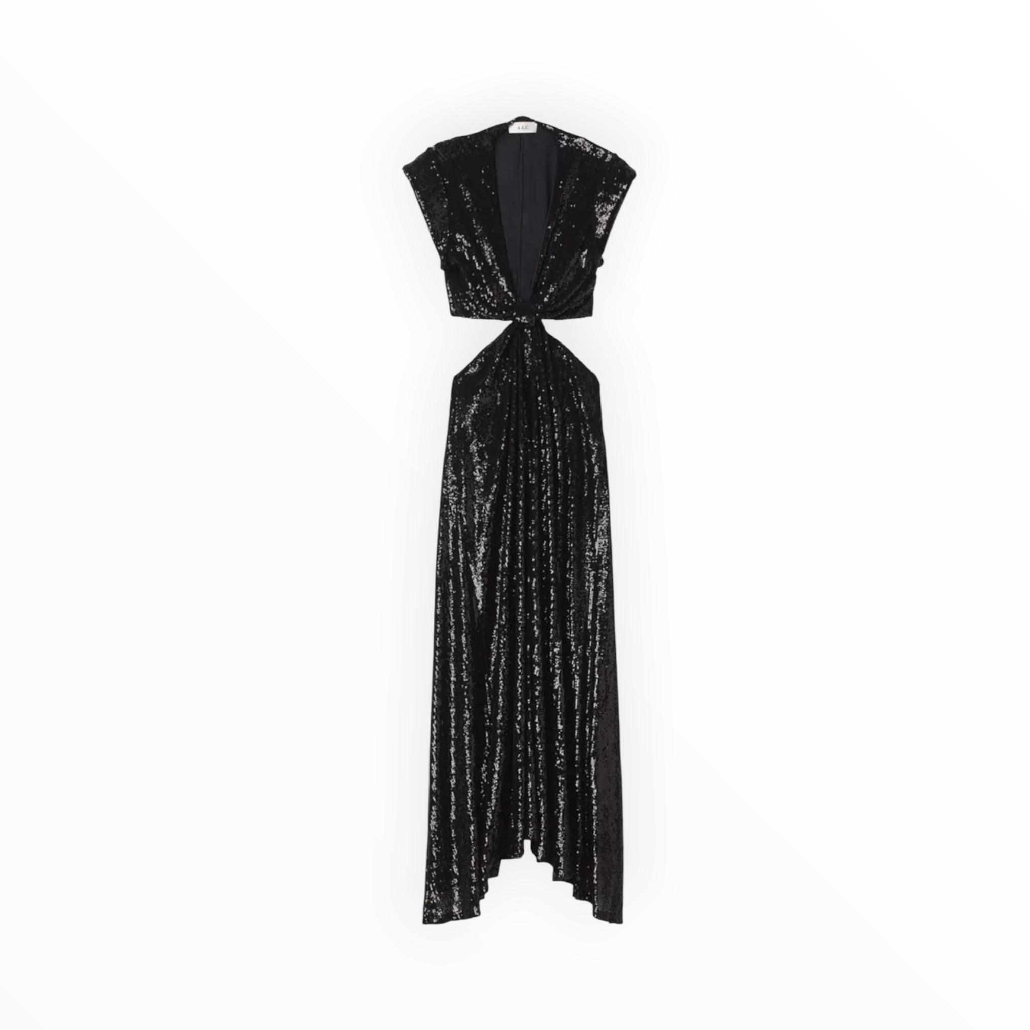 A.L.C. Alexis Sequined Cut Out Midi Dress - Black