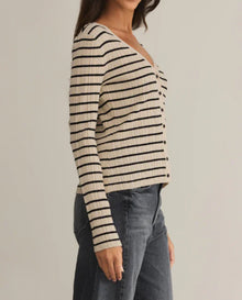 Z Supply Jordana Stripe Sweater - Sandshell