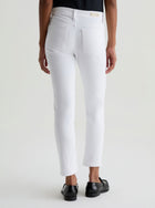 AG Jeans Mari Crop Mid Rise Slim Straight - Gallery White