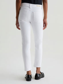 AG Jeans Mari Crop Mid Rise Slim Straight - Gallery White