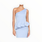 THEIA Zenobia Duchess Satin Gown - Serenity Blue