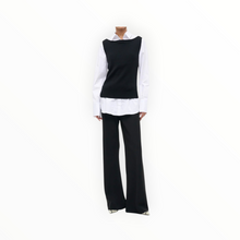 STAUD Damian Top - Black/White