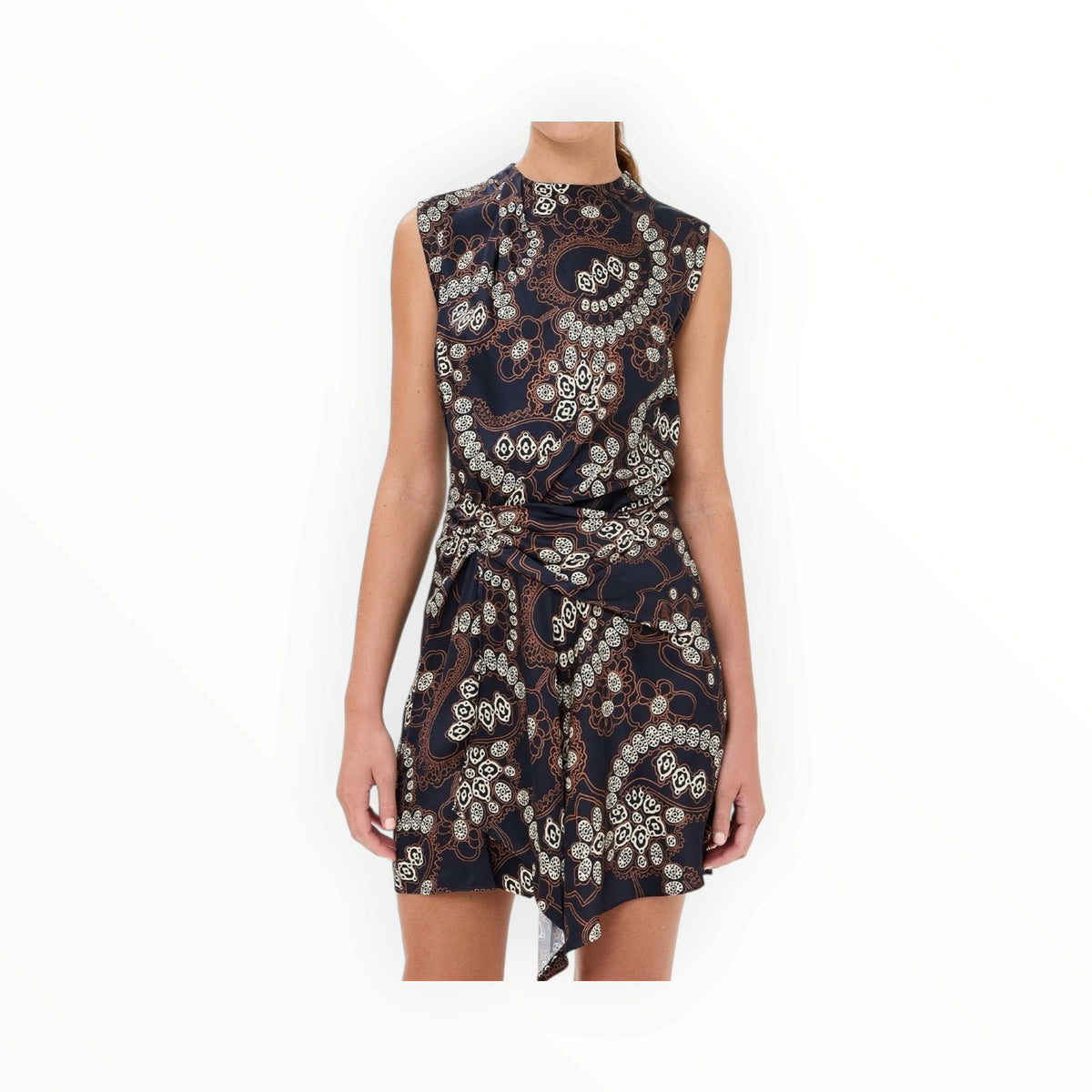 A.L.C. Dion Dress - Navy/Cream