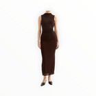 Nude Lucy Winston Mesh Maxi Dress - Raisin