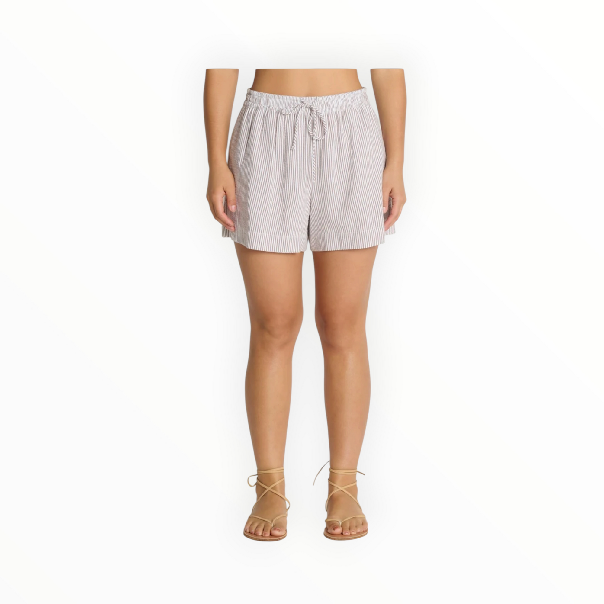 Nation Ltd Josie Short - Praline Stripe