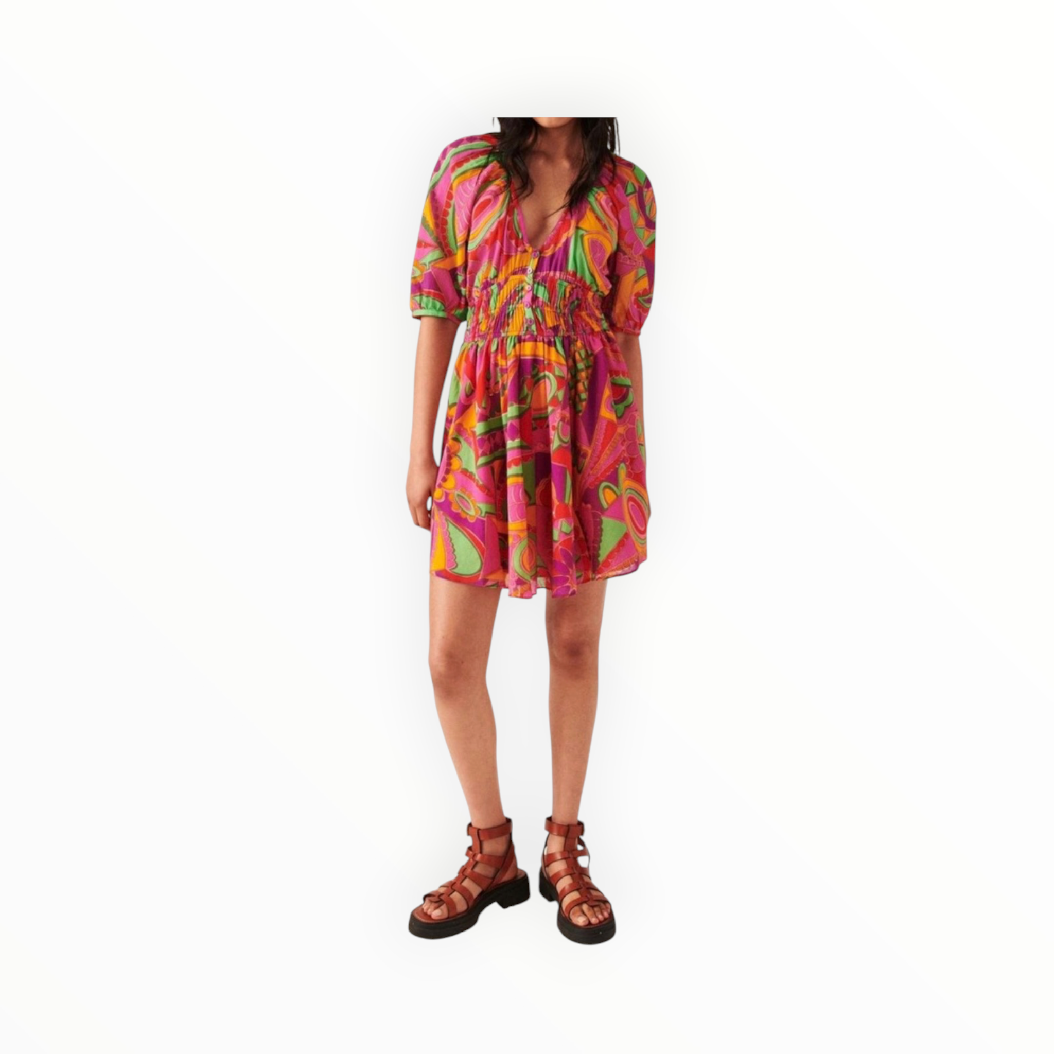 ba&sh Dova Dress - Fuschia