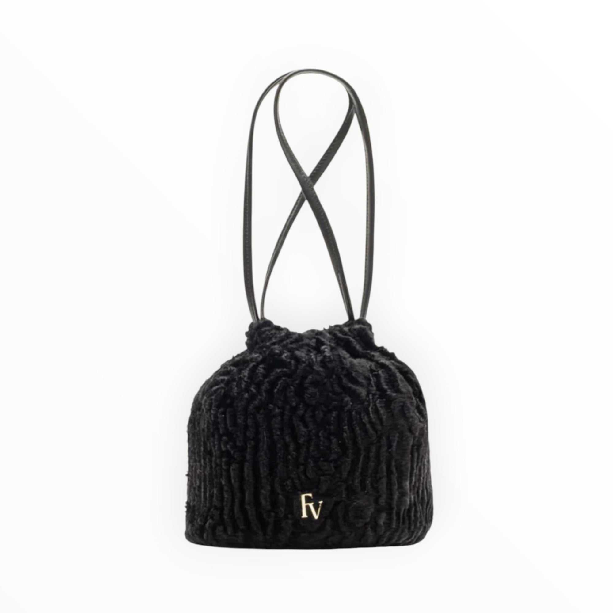 Frances Valentine Pouf Bag - Black
