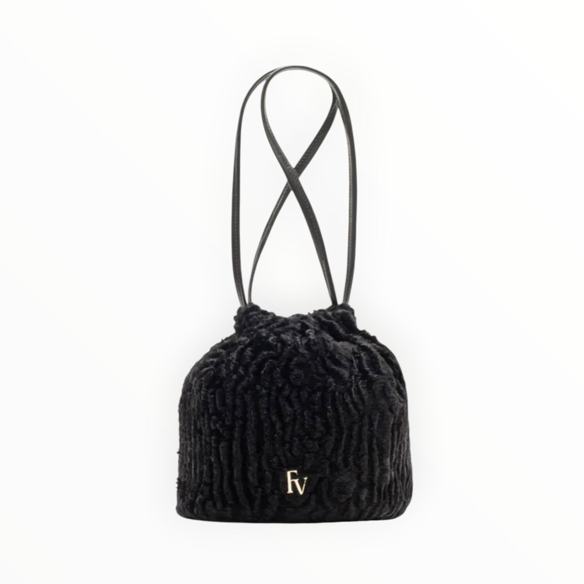 Frances Valentine Pouf Bag - Black