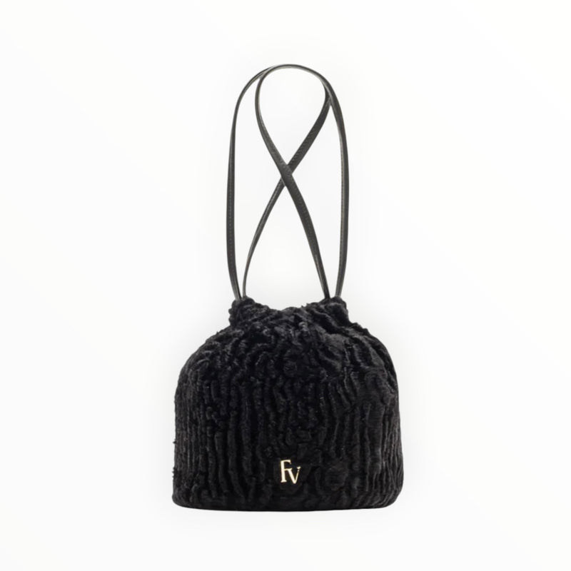 Frances Valentine Pouf Bag - Black
