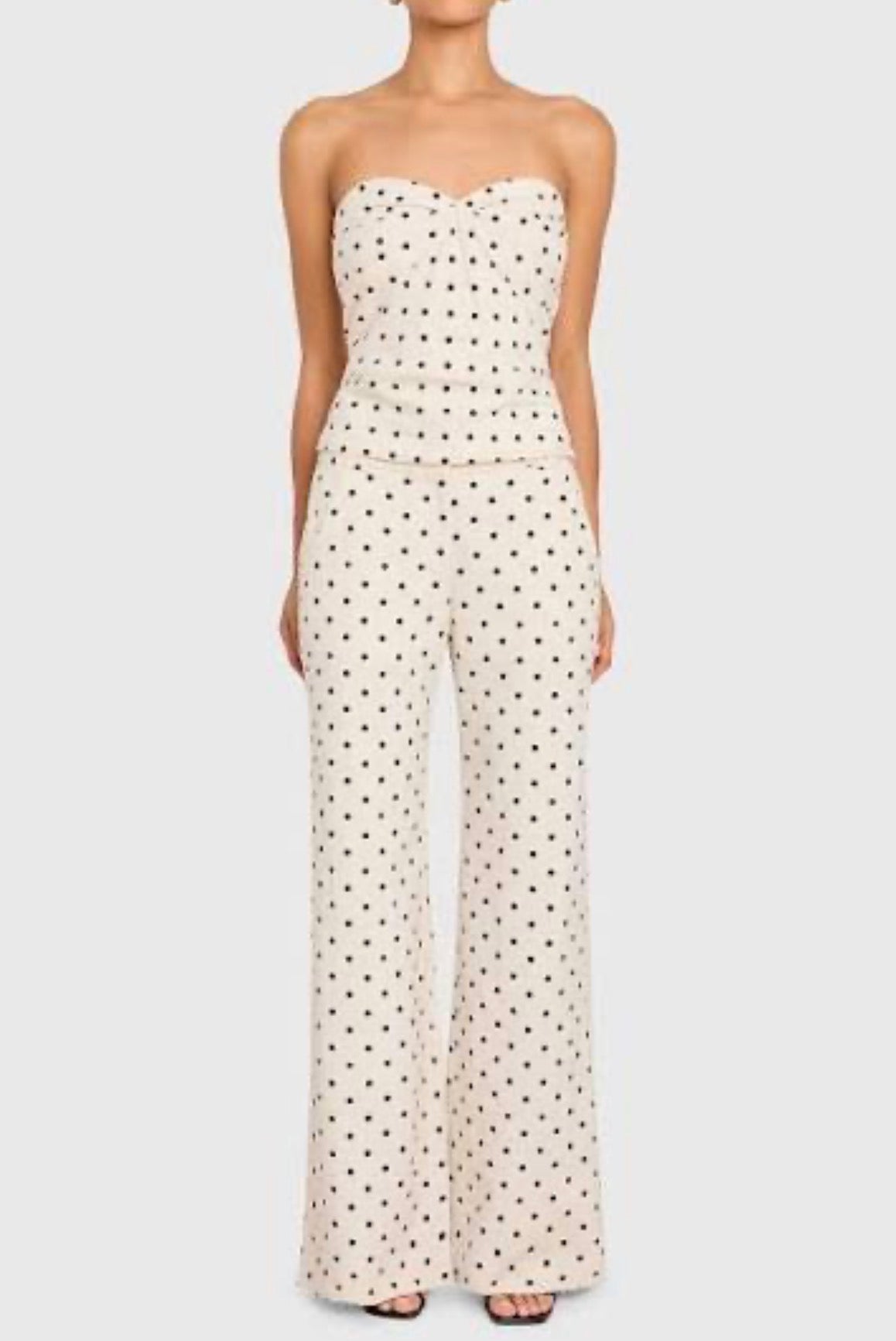 Amanda Uprichard Saddler Pants - Beige/Black