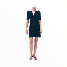 White + Warren Boucle Dress - Midnight/Ivory