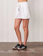 Stateside Softest Fleece Pleated Short - White