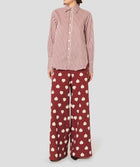 Tara Jarmon Positivo Burgundy W/White Hearts Pants