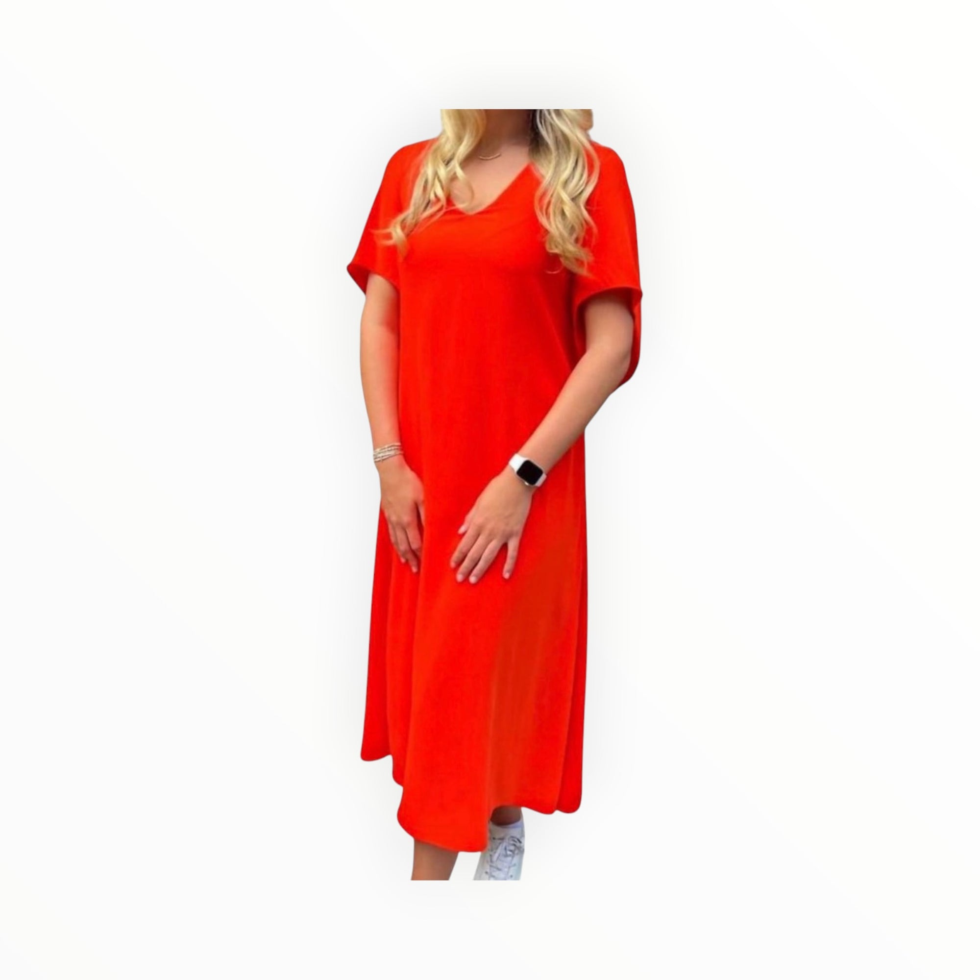 Anna Cate Meredith Maxi Dress - Cherry Tomato