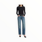 7 For All Mankind Calie Ankle Straight Leg Jeans - Sea Level