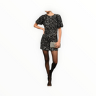 Greylin Ella Open Back Sequin Dress - Black