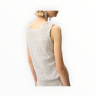 Joseph Ribkoff Sequins Yarn V-Neck Camisole Style 261914 - Moonstone