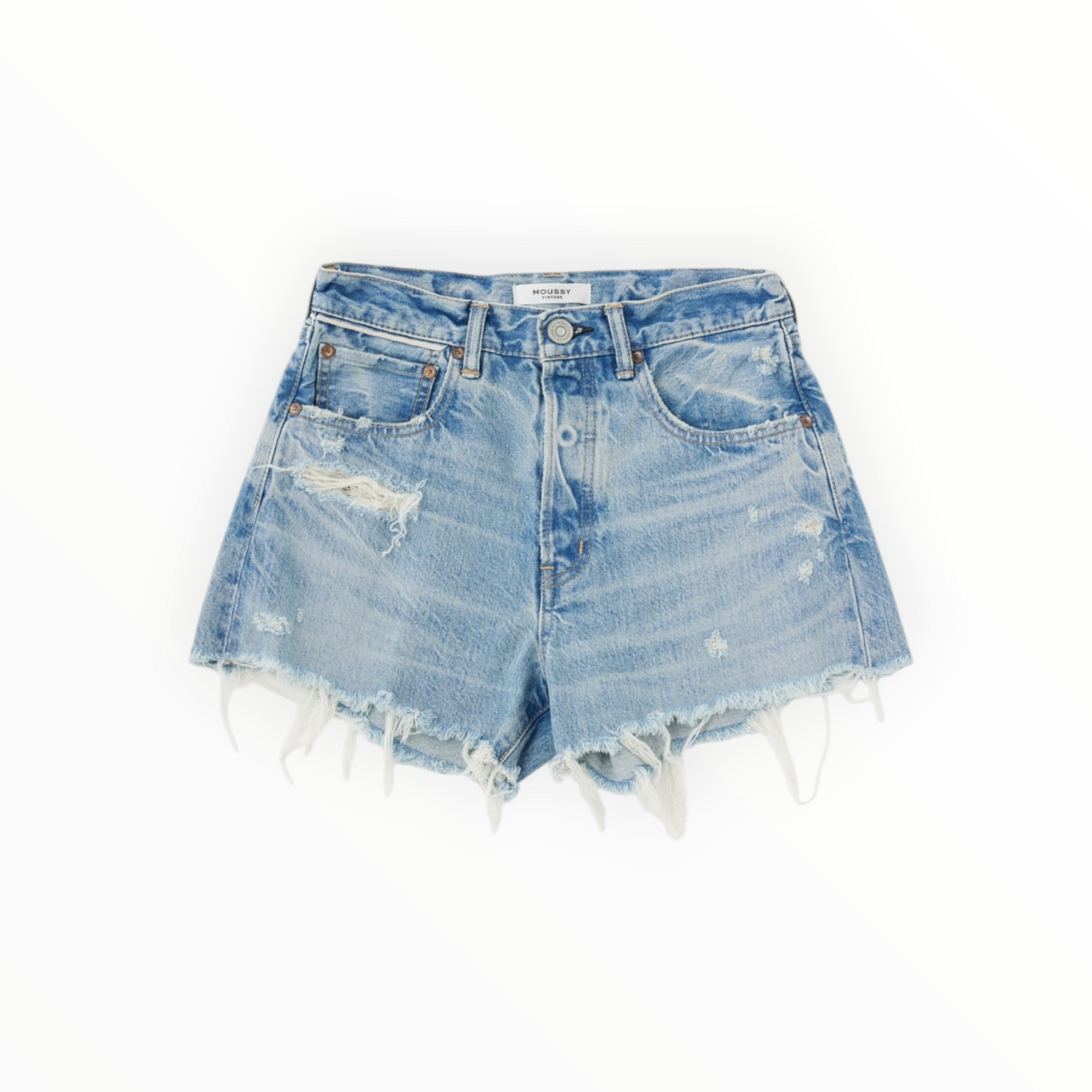 Moussy Vintage Ridgemere Shorts - Light Blue