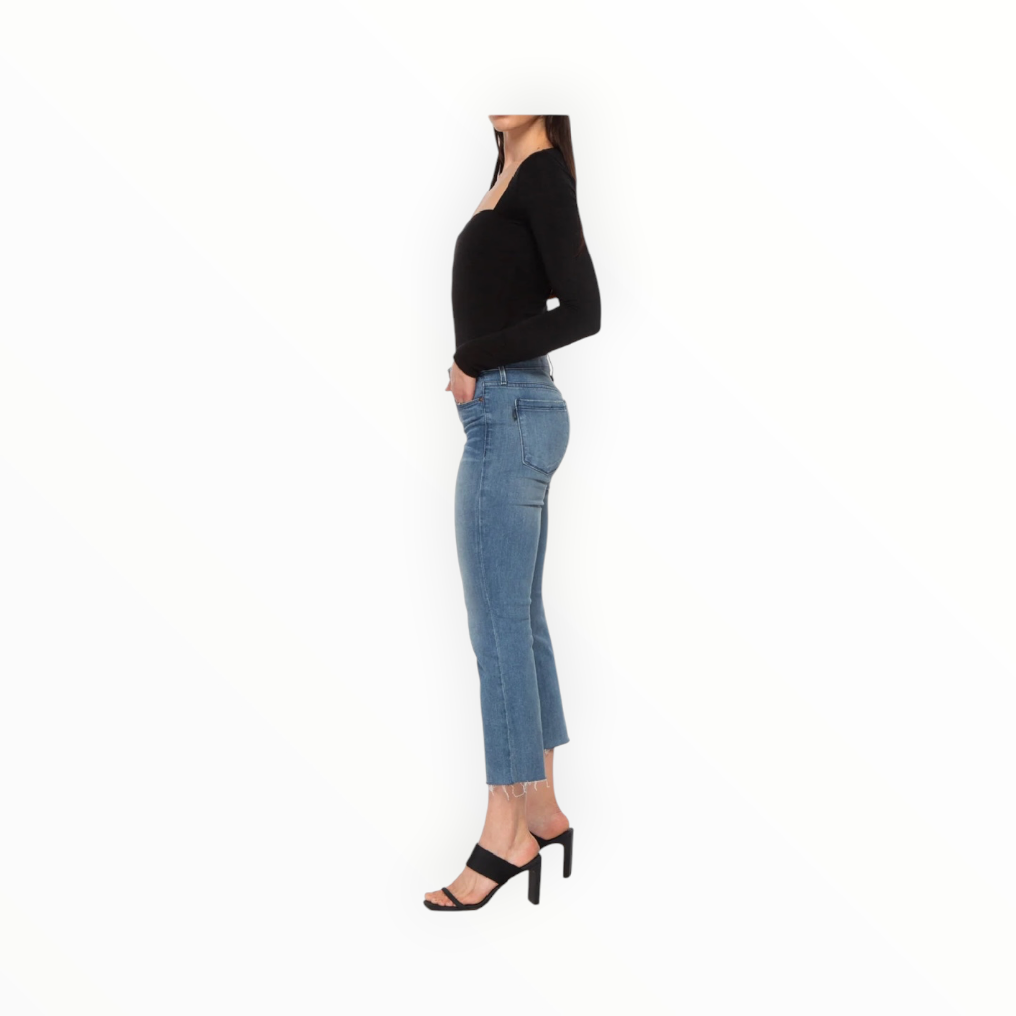 Parker Smith Byron Crop Straight W/Raw Hem - Pier