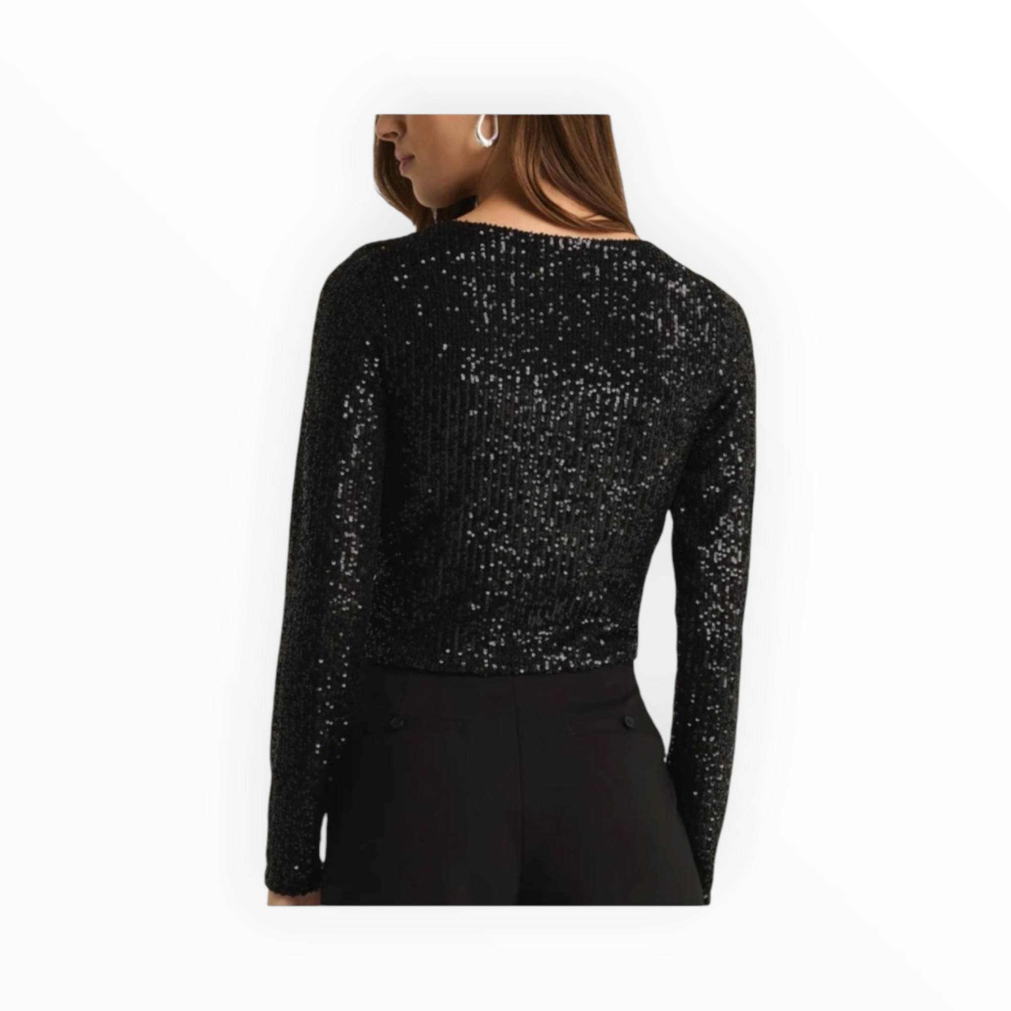 Z Supply Aurora Sequin Top - Black