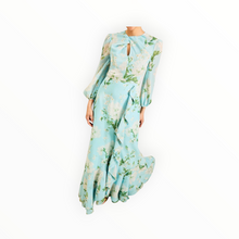 Mestiza Ophelia Chiffon Gown - Blue Botanica