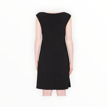 Joseph Ribkoff Woven Grommet Shift Dress - Black