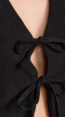 DL1961 Zia Vest - Black Linen