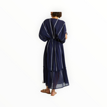 lemlem Laila Plunge Dress - Nunu Navy