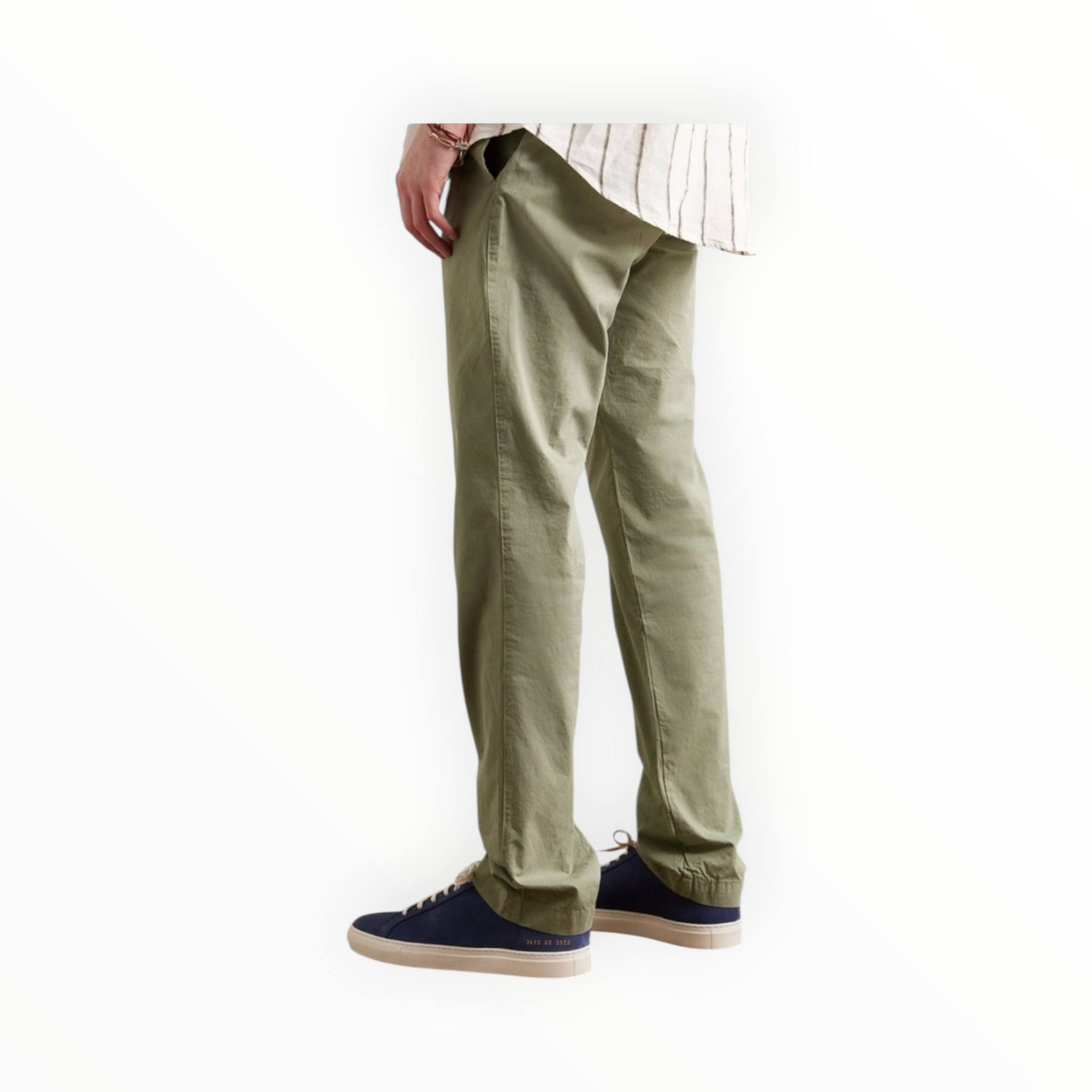 Hartford Tanker Drawstring Trousers - Army Green