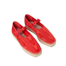 Loeffler Randall Clover Red Moiré Espadrille