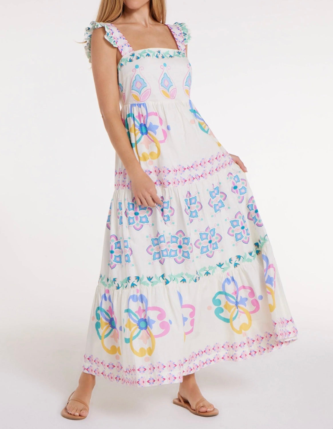 Hermoza Olivia Maxi Dress - Graceful Garlands