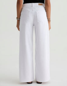 AG Jeans Saige Wide Leg Crop - Gallery White
