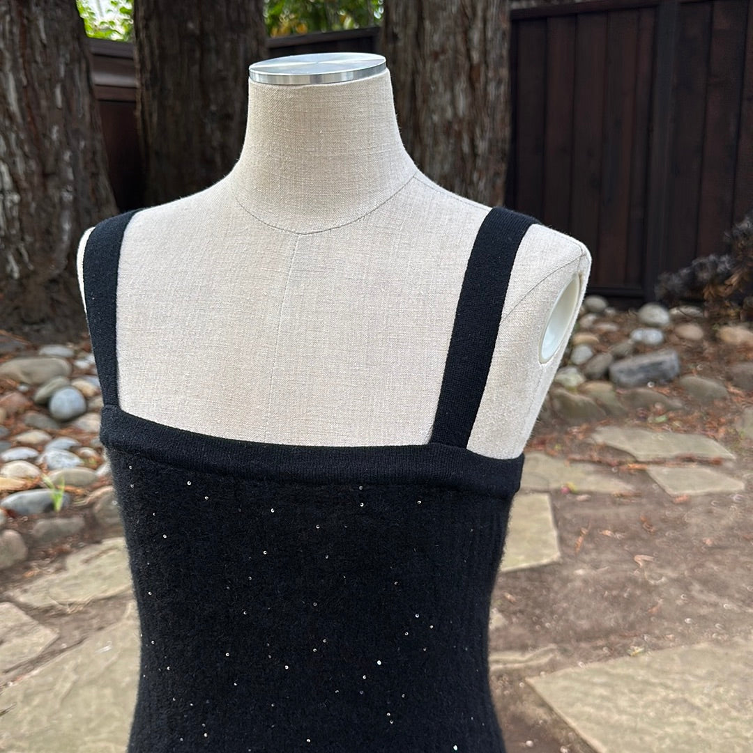 Autumn Cashmere Sequin Tank - Black