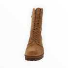 Vince Henderson Zipper Round Toe Lace Up Boot - Brown