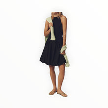Stateside Linen Bubble Hem Dress - New Navy