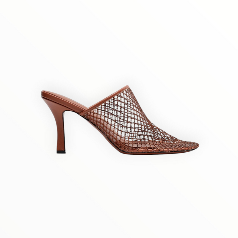 Lola Cruz Ruby Mule 85 - Terracotta