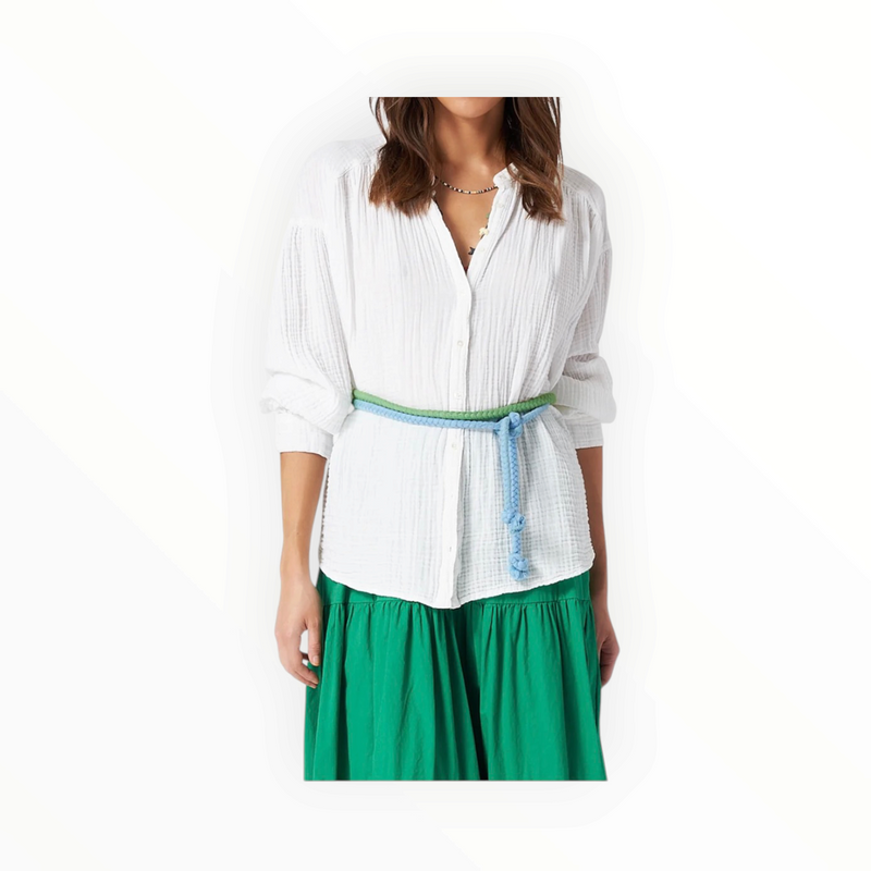 XiRENA Ombre Rope Belt - Aqua Palm