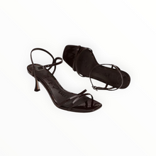 Sam Edelman Presley Strappy Kitten Heel - Chocolate