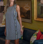 Emily McCarthy Tory Dress - Black Tonal Monogram