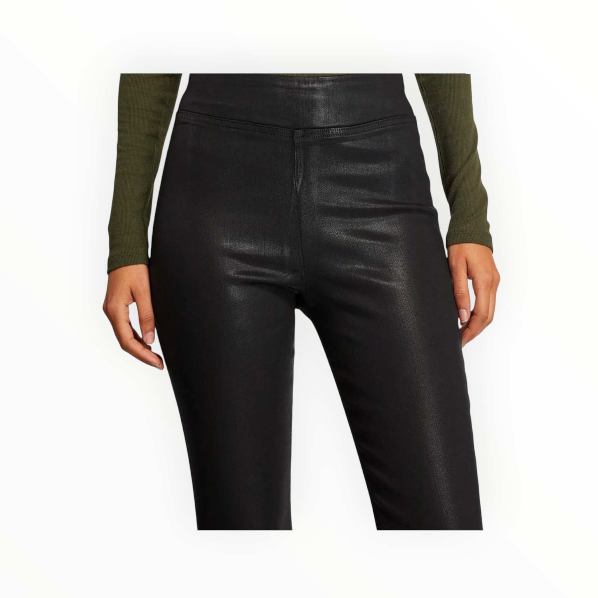 Frame The Jetset Skinny Crop - Noir Coated