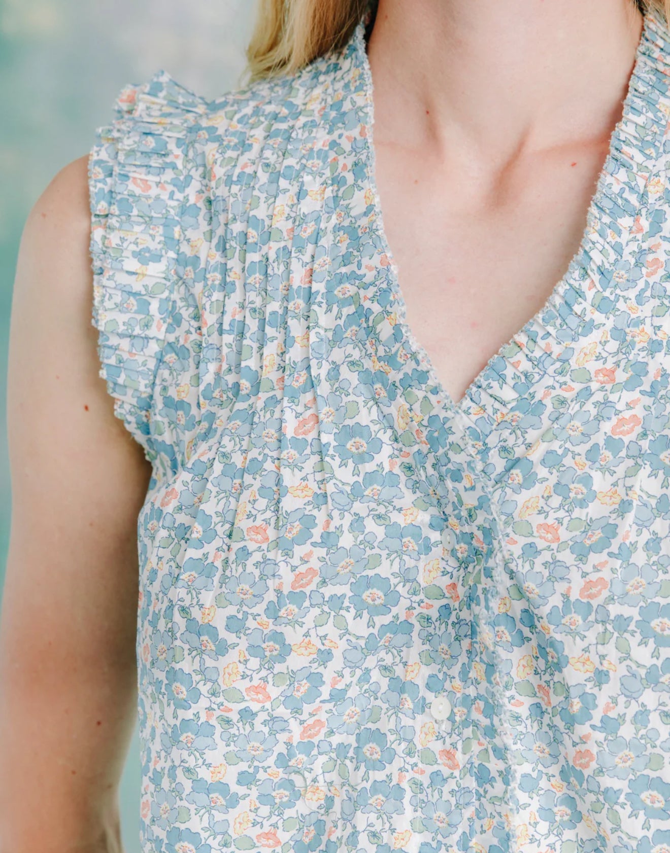 Love The Label Dana Top - Mrs Stoneley Blue