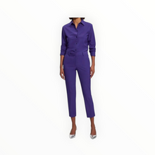 Theory Treeca Cropped Wool Pants - Blue Iris
