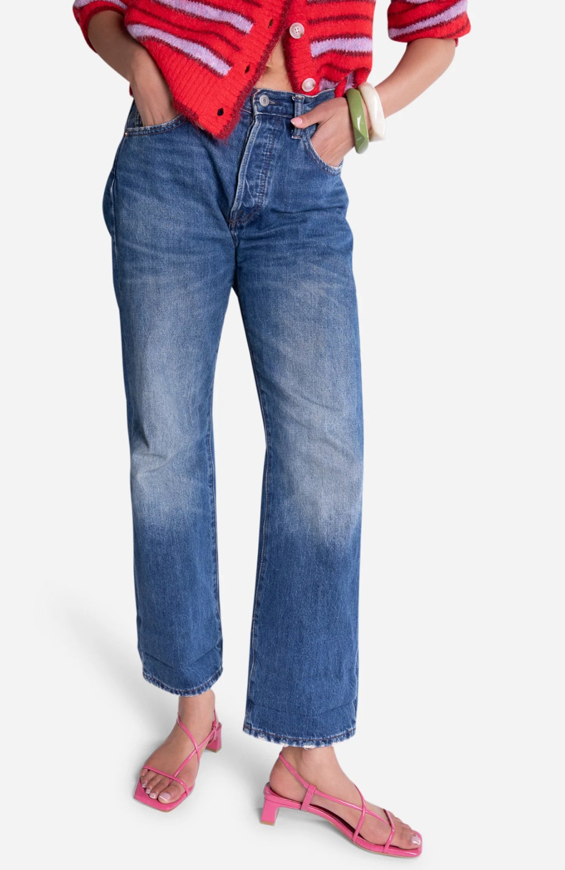 Intentionally Blank Anca Patent Leather Heel - Bubblegum