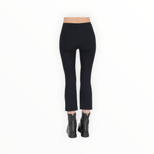 Elaine Kim Mitra Tech Stretch Cropped Side Zip Pant - Black